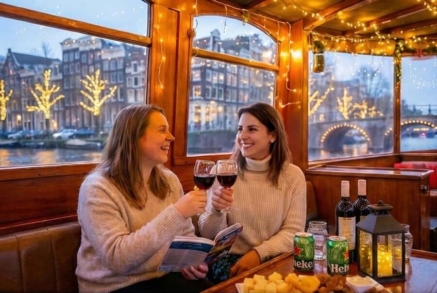 Amsterdam: 90 min Cruise with Local Guide & Unlimited Drinks - An electric open-boat cruise that feels more local than tourist