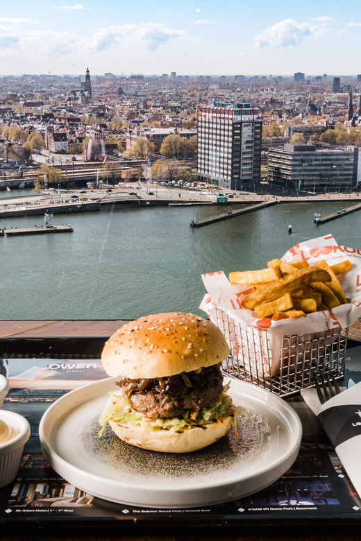 Amsterdam: A'DAM Lookout Entry Ticket with Burger - From entrance to elevator: the fast-track vibe you’re buying