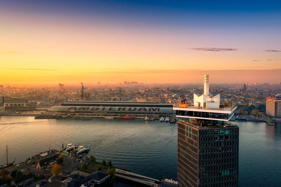 Amsterdam: A'DAM Lookout Ticket and Lunch or Dinner Voucher - Madam Sky Bar and Restaurant on the 20th floor: timing and the €10 voucher math