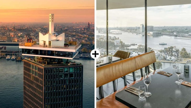 Amsterdam: A'DAM Lookout with Revolving Restaurant Moon - The included audio tour: spotting canals instead of guessing