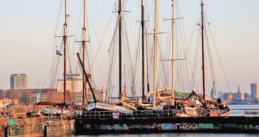 Amsterdam: Bike Tour (Noord) in German or English - Sea Palace meeting point, the easiest start you could ask for