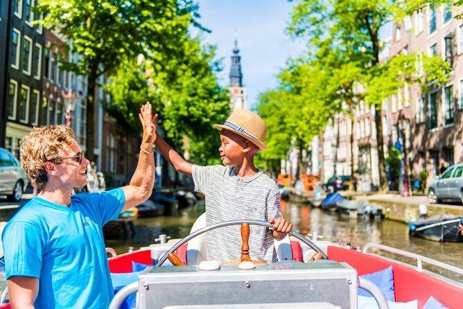 Amsterdam Canal Cruise in Open Boat with Unlimited Drinks Option - Open-Air Amsterdam in an Electric Boat, in About an Hour