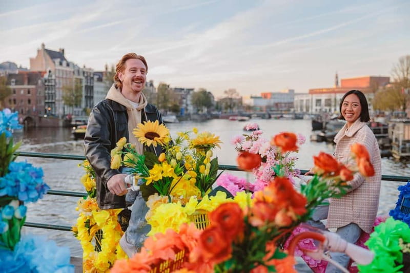 Amsterdam: City Centre, Guided Bike Tour on Flower Bikes - Photo Stops on a FlowerBike: How to Get Instagram-Worthy Without Rushing
