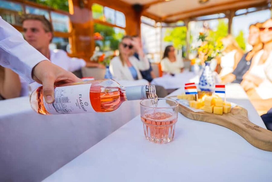 Amsterdam: Classic Saloon Boat Cruise with Cheese & Wine - Cheese, wine, and the 18+ rule you should not ignore