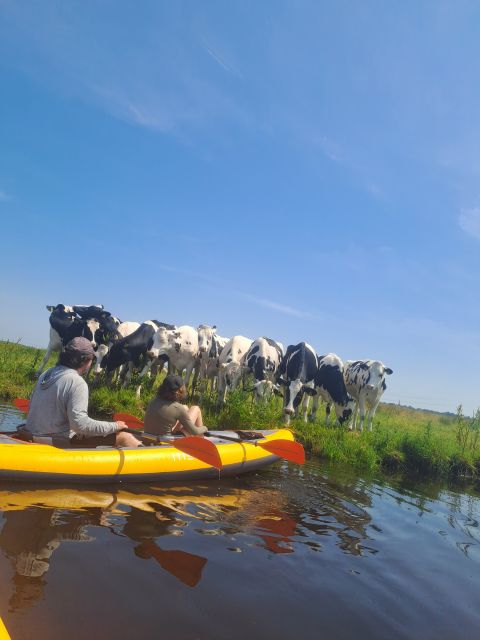 Amsterdam: Countryside Bike and Kayak Guided Tour - The bike ride into North Holland: calm roads and a steady pace