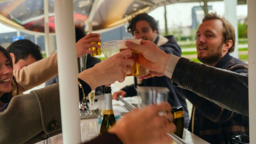 Amsterdam: Dutch Beer Bike Blast Tour with Onboard Bar - The 65 Minute Sloterdijk Ride: Industrial Sights, Tunes, and a Real Driver