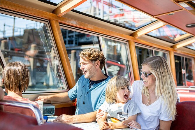 Amsterdam Family-Friendly Canal Cruise with Snackbox Option - Westerkerk, Amsterdam Centraal, and A’DAM LOOKOUT, seen from the right angle