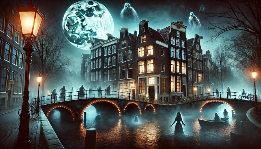 Amsterdam: Ghost Walking Tour and Dark History - Kalverstraat Street to Bloedstraat, learning how crimes hide in plain sight