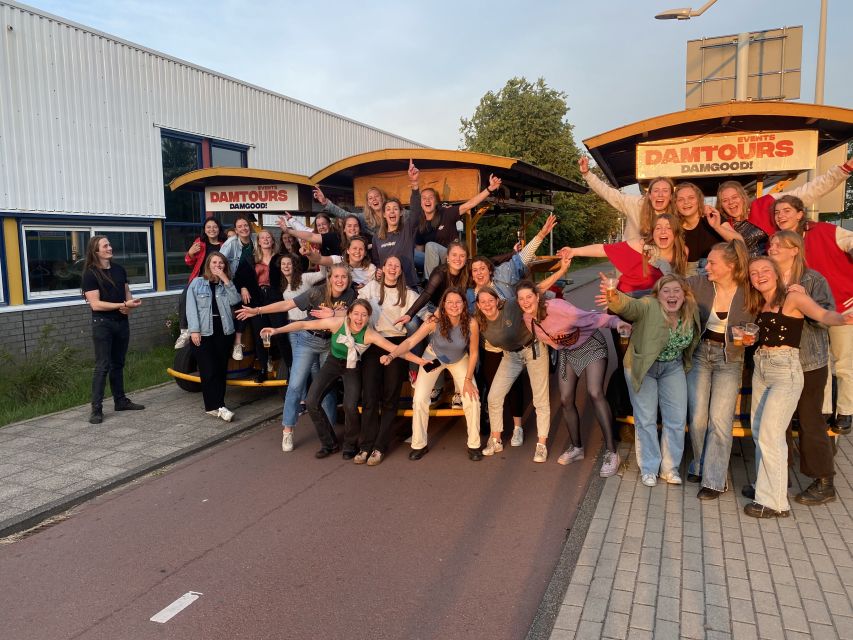 Amsterdam: Guided Beer Bike or Prosecco Bike Tour - Meeting point under the viaduct: get there on time or you’ll miss the start
