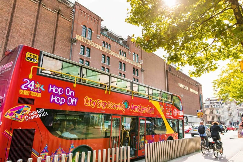 Amsterdam: Hop-On Hop-Off Bus and Boat options - Canal cruise: UNESCO waterways and the three famous canals