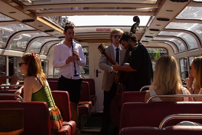 Amsterdam Jazz Canal Cruise with live music - Live Music Details and the Guide Factor (Michael, Charlie, Moriz)