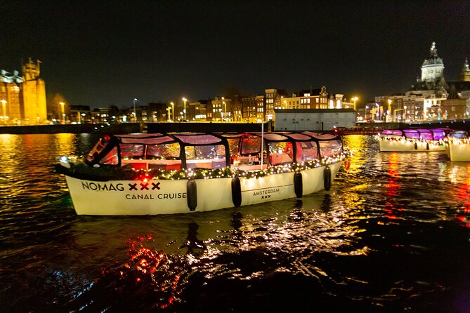 Amsterdam Light Festival: Canal Cruise + Snack & Unlimited Drinks - Boarding at Prins Hendrikkade: Timing and Comfort Tips