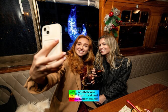 Amsterdam Light Festival: Heated Boat Cruise + Hot Drinks & Bite - The 75-Minute Canal Cruise and Festival Light Art Stop