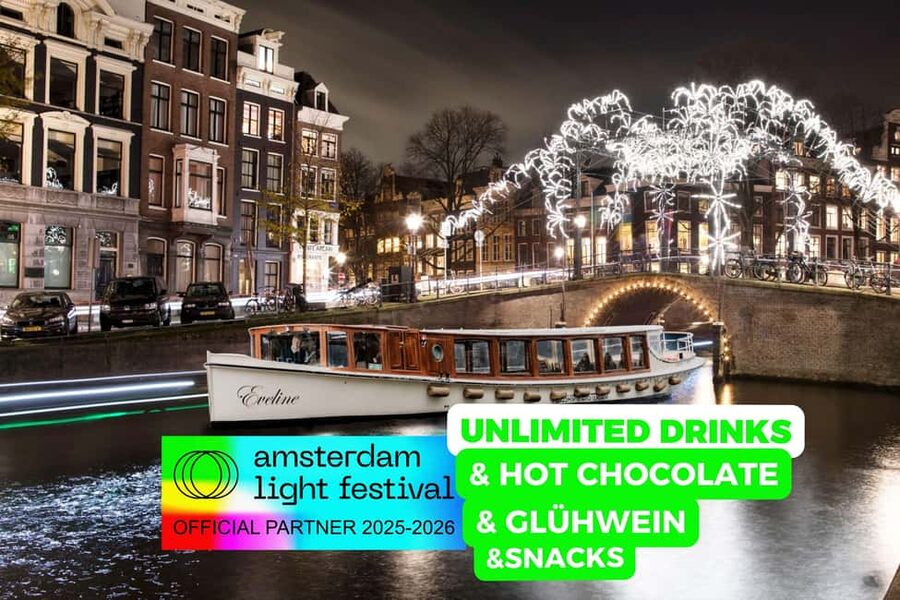 Amsterdam: Light Festival Heated Cruise + Hot Choco + Snack - Key things to know before you go