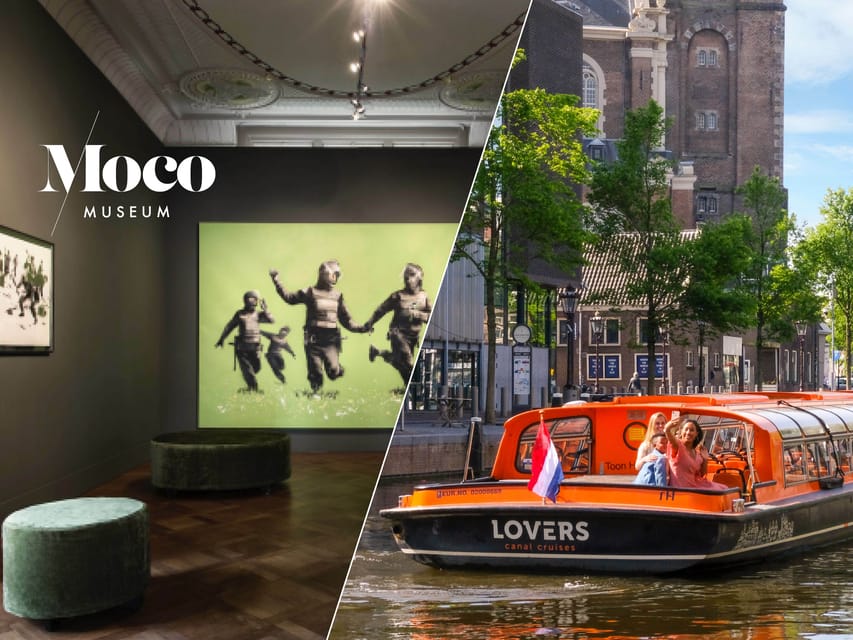 Amsterdam: Moco Museum Entry Ticket and Canal Cruise - Moco Museum in a Cuypers villa, without the usual wait