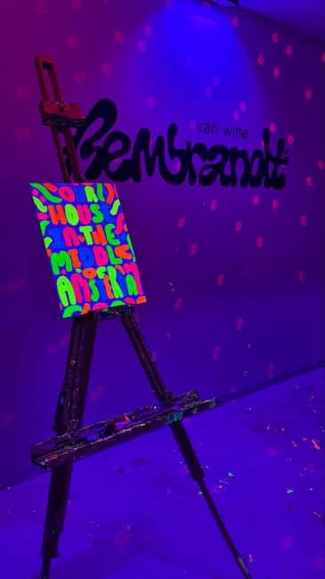 Amsterdam: Paint and Sip in the Dark at Rembrandt van Wine - Key highlights at a glance