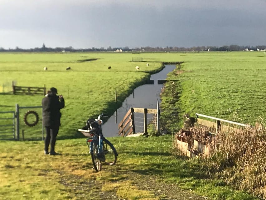Amsterdam: Rainbow Rural Bike Tour With Local Gay Guide - NDSM waterfront and the abandoned harbor mural moment