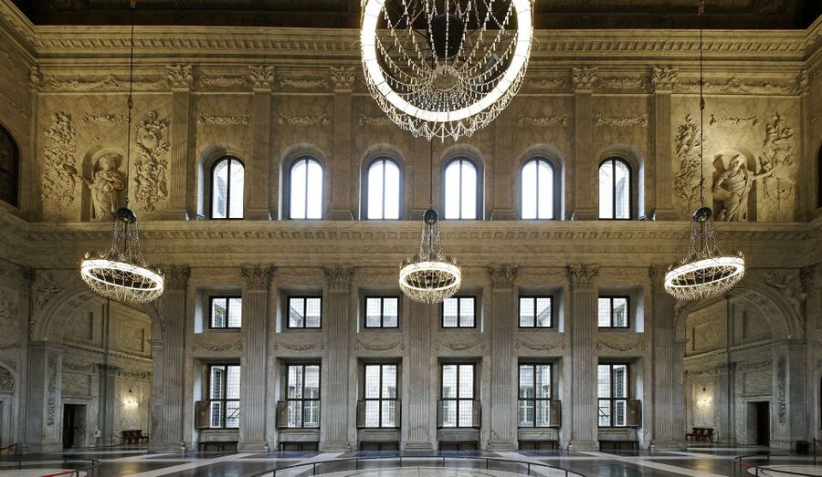 Amsterdam: Royal Palace Entry Ticket + Audio guide - Citizens’ Hall: marble scale and Atlas with the sky on his shoulders