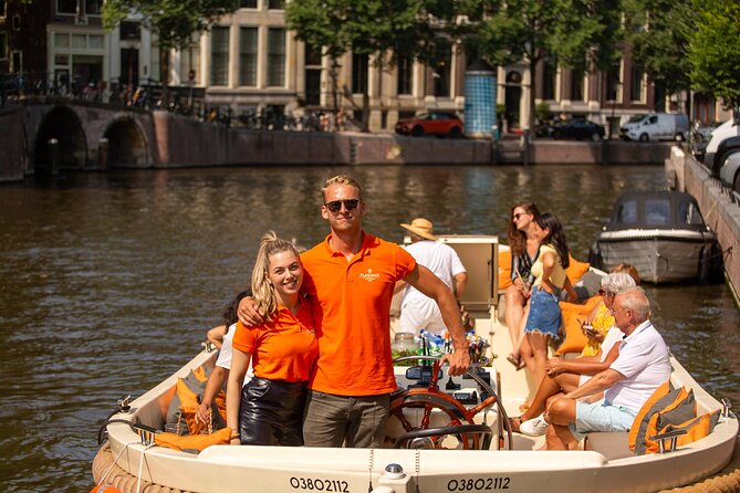 Amsterdam: Saloon Boat Cruise + Unlimited Drinks & Bite option - UNESCO canal ring sights, Herengracht to Keizersgracht, in plain language