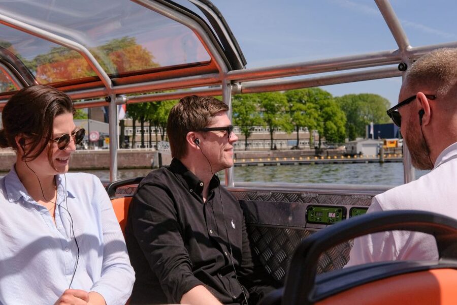 Amsterdam: Semi-Open Canal Boat Cruise - A semi-open, zero-emission boat makes the canals feel closer