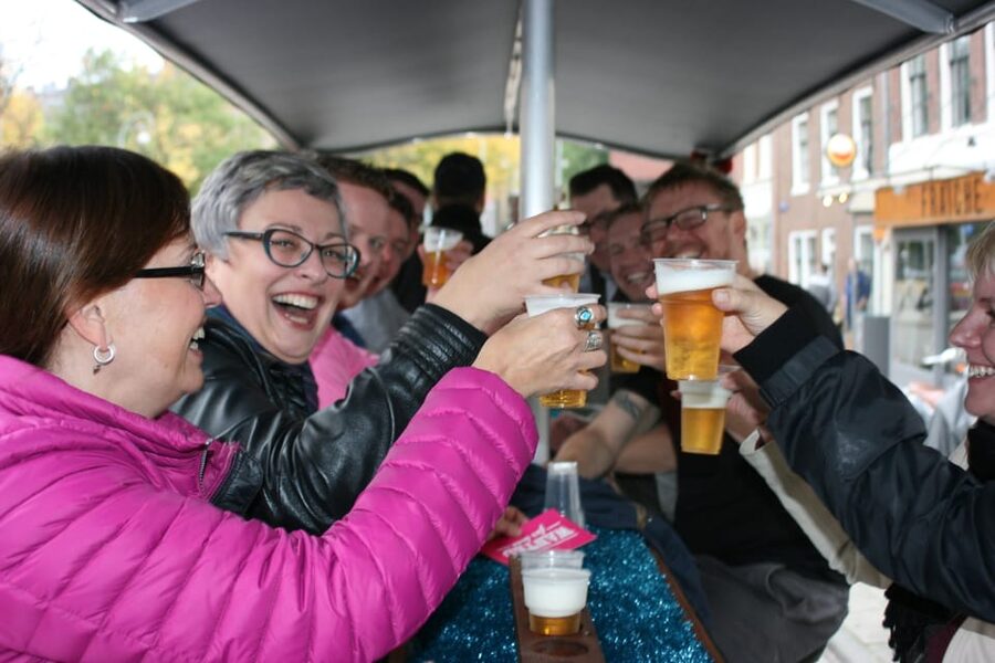 Amsterdam: Shared Party Bike Tour with Beer - Drinks and the Unlimited Question: What You Should Know