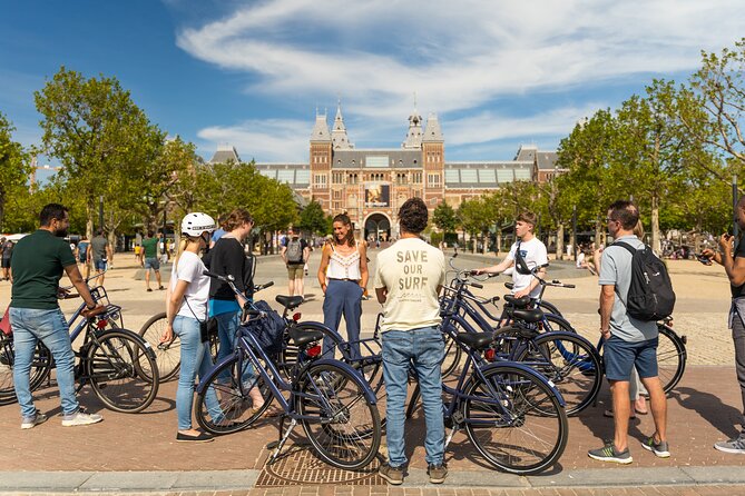 Amsterdam Small-Group Bike Tour With Canal Cruise, Drinks, Cheese - Museumplein and the park ride: where Amsterdam gets calm