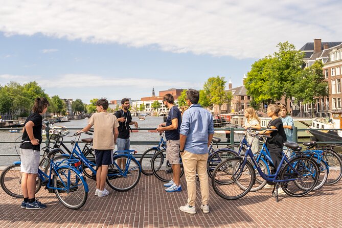Amsterdam Small-Group Bike Tour With Canal Cruise, Drinks, Cheese - Jordaan quarter riding near Anne Frank House and Westerkerk