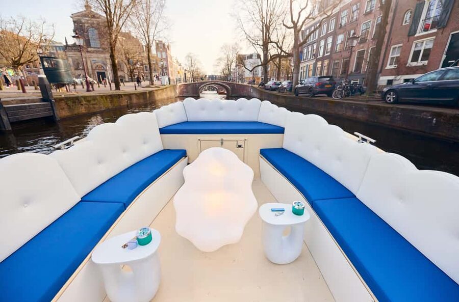 Amsterdam: Smoke & Cruise on covered Cannabis Boat With Bar - Where You Start, and the Route Highlights You Will See