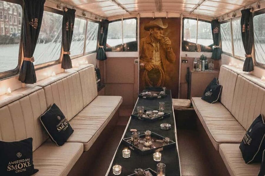 Amsterdam: Smoke Cruise. with Bar & local guide - Smoking rules on board: marijuana allowed, no tobacco