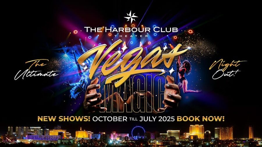 Amsterdam: VEGAS Dinner Show with 3-Course Sharing Menu - VEGAS at the Harbour Club Theater: a Vegas night inside Amsterdam Oost
