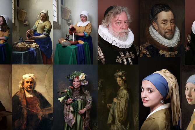 Become a Dutch Art Piece Photo Shoot in Amsterdam - Single Portrait - Service style that shows up in the final result
