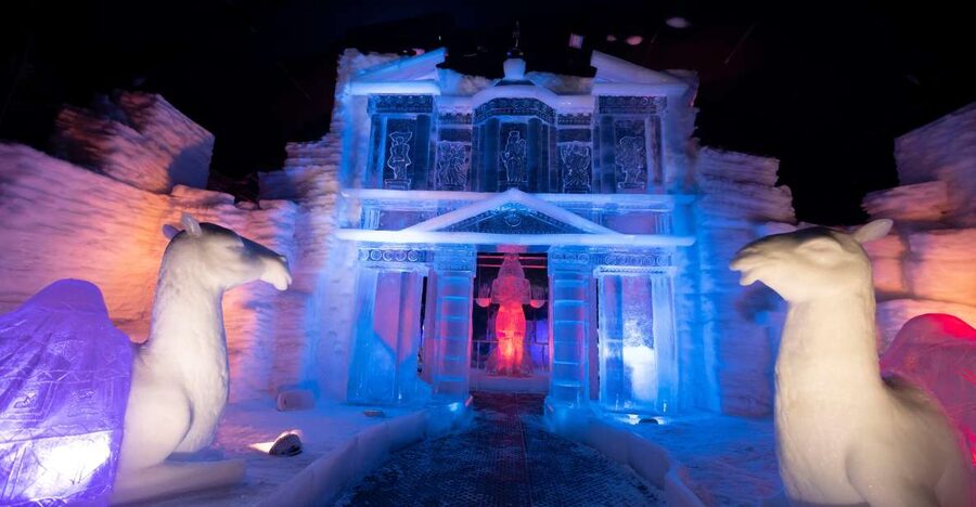 Biddinghuizen: Dutch Ice Sculpture Festival Entry Ticket - Street art on the walls, plus your warm-up game plan