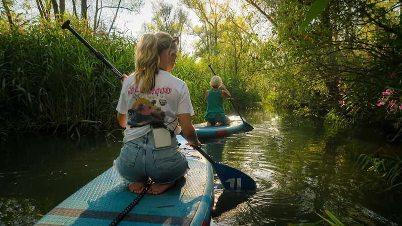 Biesbosch: SUP Board Rental - Hostel Stayokay jetty: where your 1.5 hours actually starts
