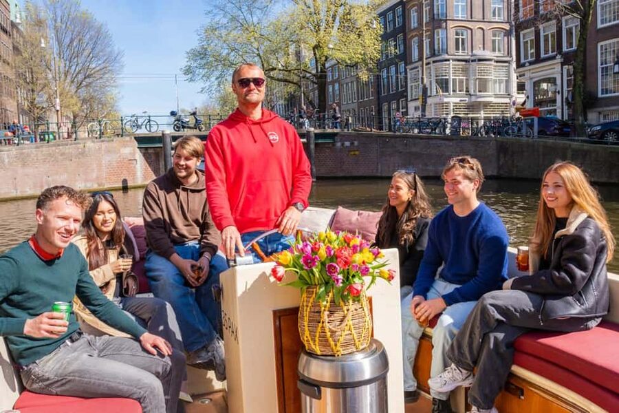 Cheese & Drinks Guided Amsterdam Boat Tour, All Inclusive - Your 60 minutes on the water, stop by stop