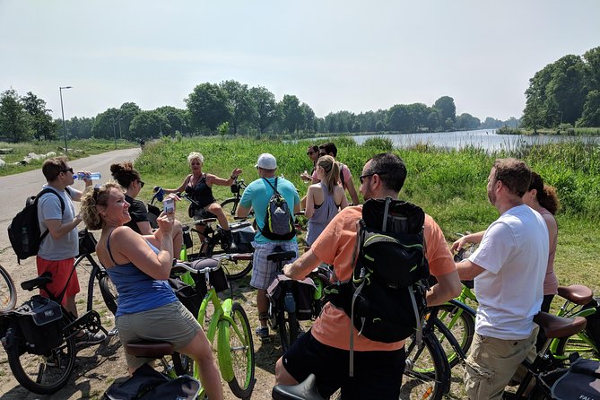 Countryside Bike Tour from Amsterdam: Cheese, Clogs & a Windmill - The IJ ferry and windmill intro, EYE Film Institute to Krijtmolen d’Admiraal