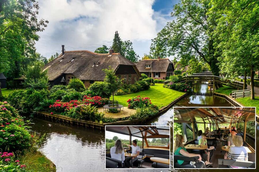 Giethoorn: Sightseeing Boat Tour - Captain Tom at the helm: funny stories in English or Dutch