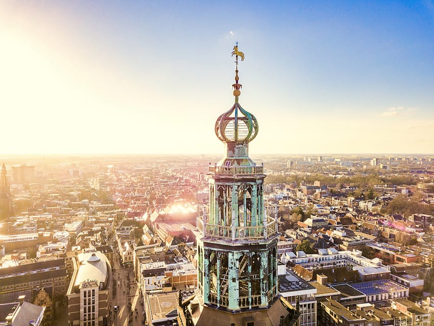 Groningen: Climb the Martinitower - The first gallery at 39 metres: walking around and getting your bearings