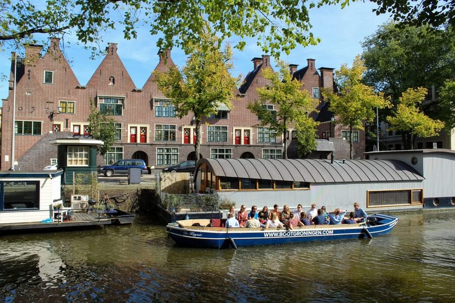 Groningen: Open Boat City Canal Cruise - The one-hour route, what you’ll actually see