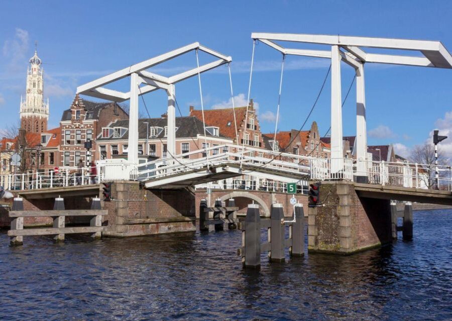 Haarlem: Sightseeing Canal Cruise through the City Center - Jopenkerk area: church architecture from a different angle