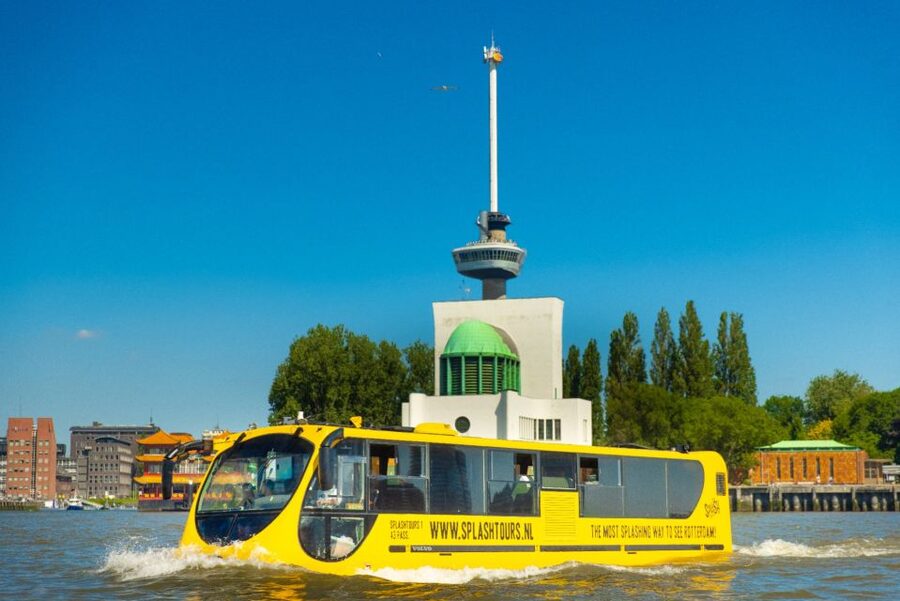 Rotterdam: 1-Hour Sightseeing Splash Tour - One Vehicle, Two Views on the Maas River