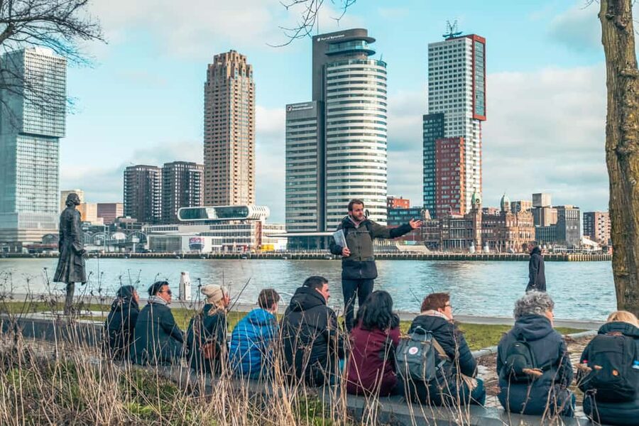 Rotterdam: Highlights, Gems, Architecture & History Walk - Markthal finale, where the food market makes the whole tour click
