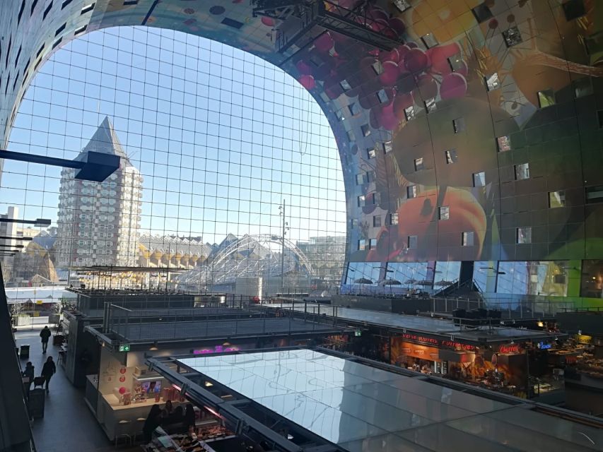 Rotterdam Walking Tour and Harbor Cruise - Market Hall (Markthal): The Covered Market With Housing in the Arch