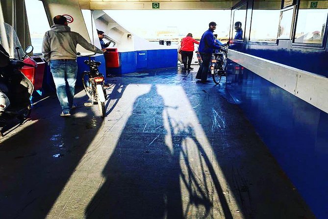 Urban Adventures Amsterdam Bike Tour, Graffiti and Magnet Fishing - Pontsteiger and the Ferry to North: A Built-In Perspective Shift