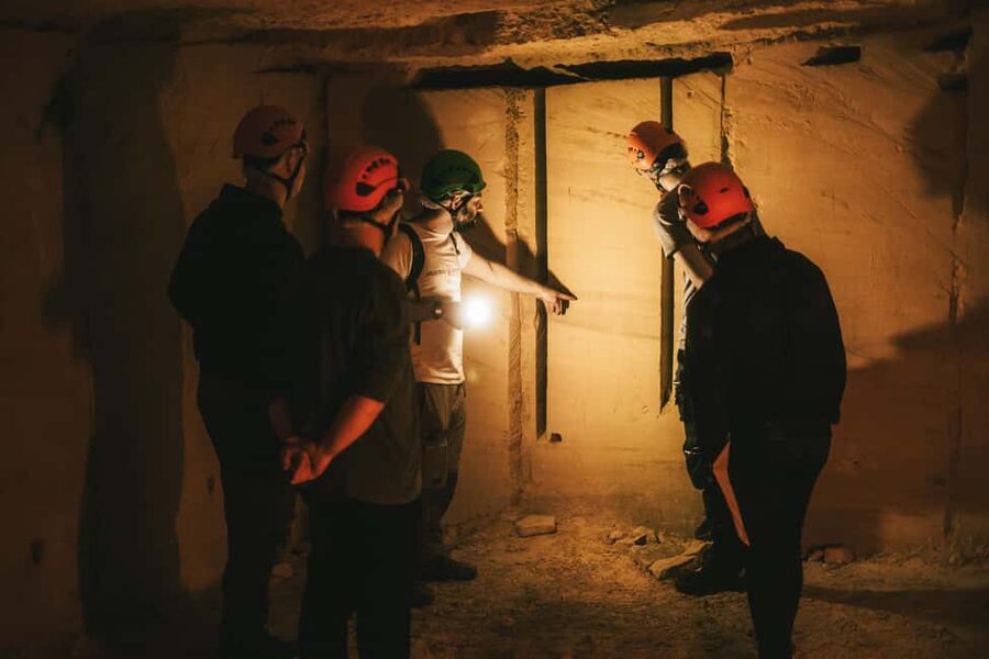 Valkenburg: Cave Biking Underground Bike Tour - Finding the yellow limestone check-in at Daalhemerweg 150